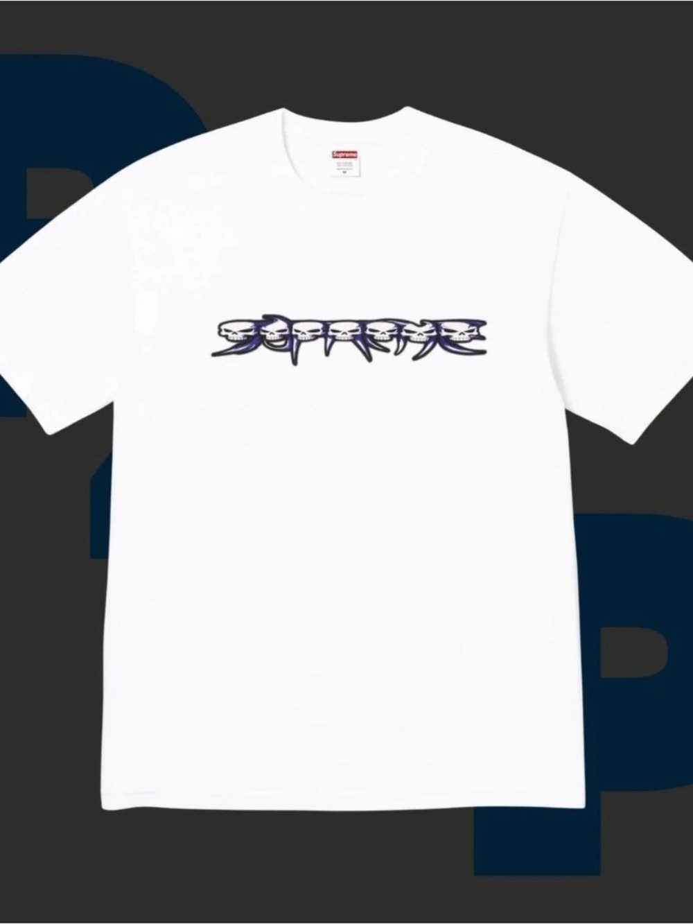 Supreme Skulls Spellout Tee (XX-Large)